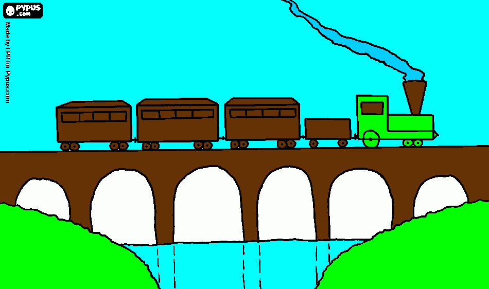 Anthony's Train Picture coloring page