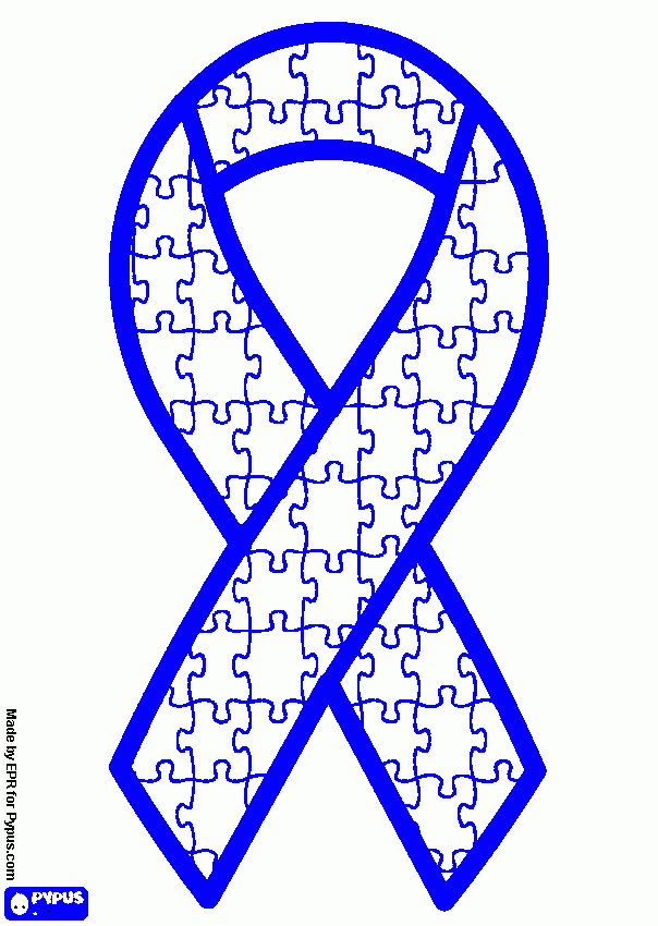Autism Awareness coloring page