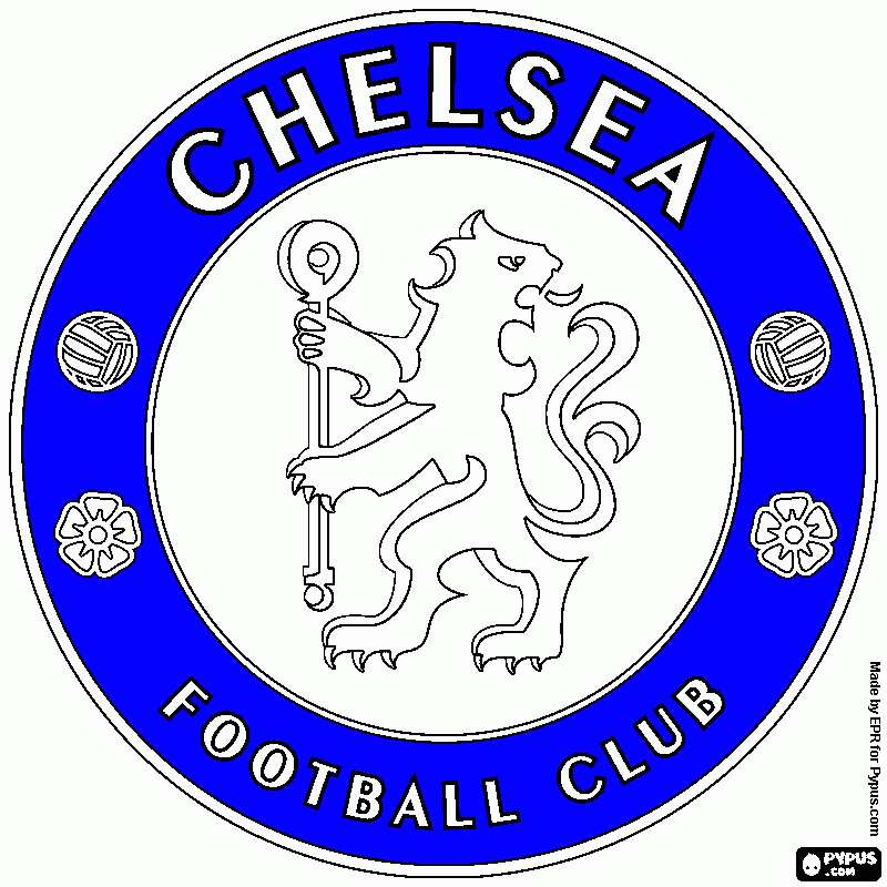 chelsea logo coloring page