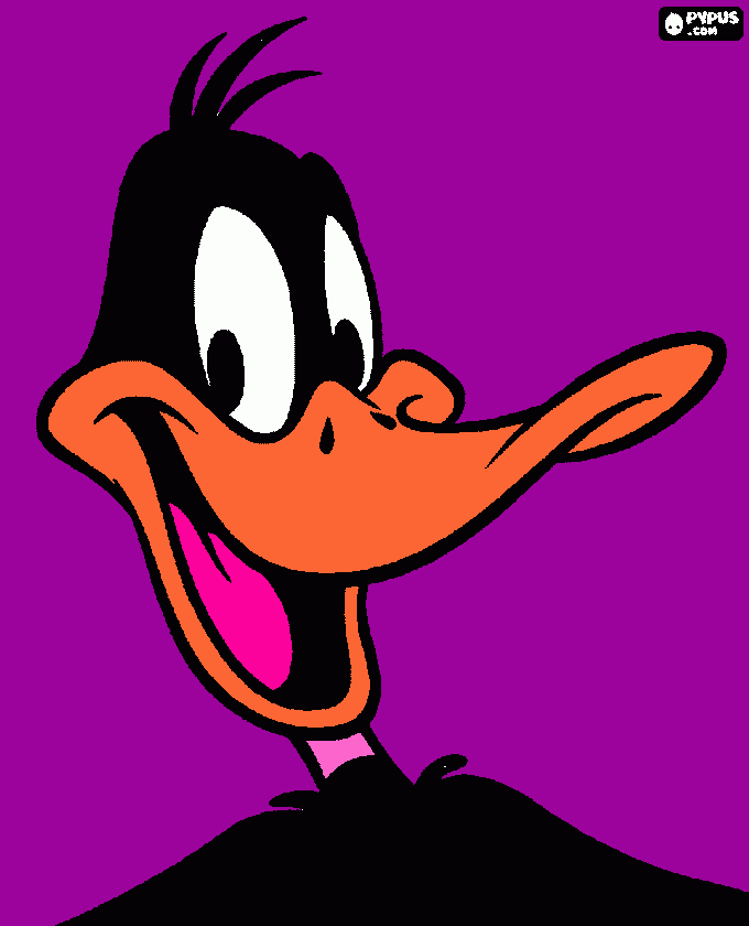 daffy duck coloring page