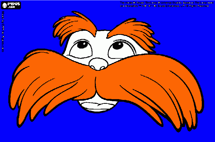 Dr Lorax coloring page