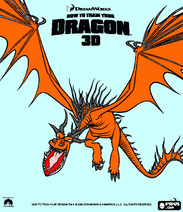 dragons coloring page