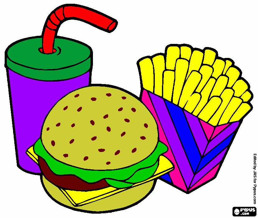Fast Food Nation Assignment coloring page