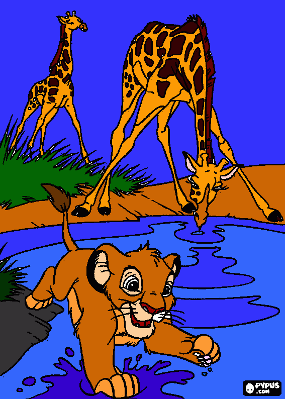 giraff coloring page