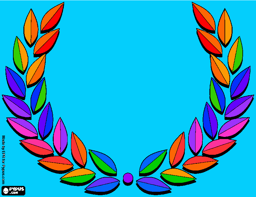 Greek Rainbow <3 coloring page