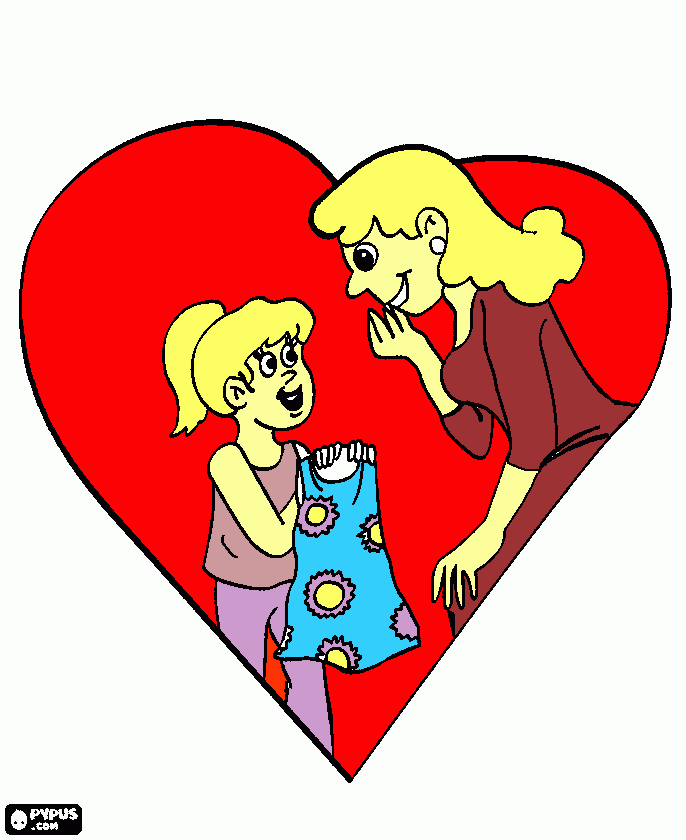 I love you! coloring page