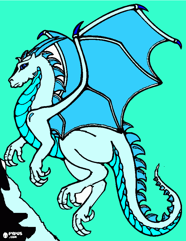 icedragon coloring page