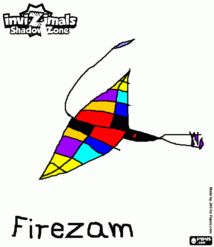 invi firezam coloring page