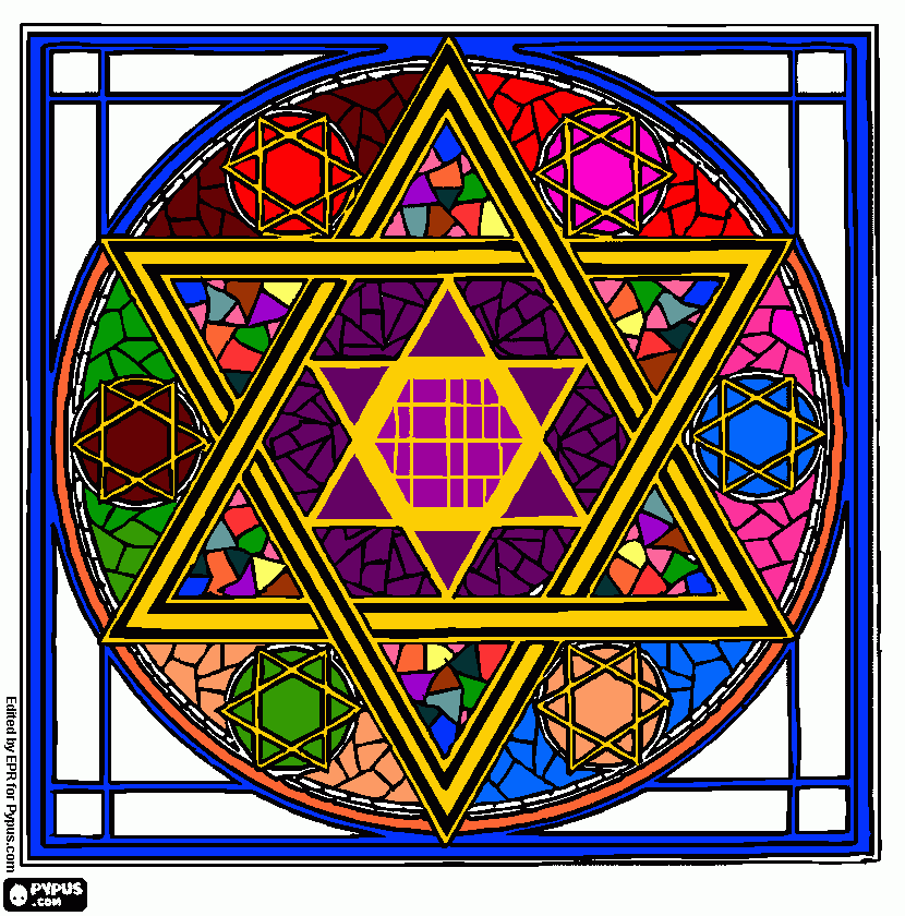 Jewish homework.  coloring page