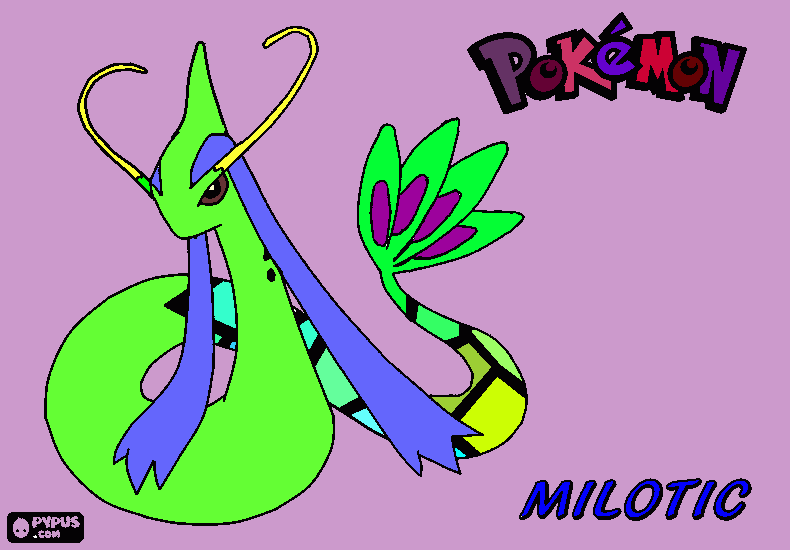 Milotic - Mommy coloring page
