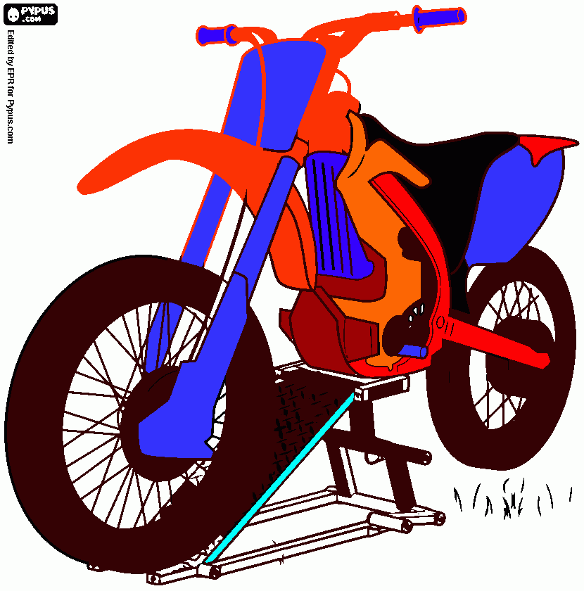 Motercycle that I thought yuo would like coloring page