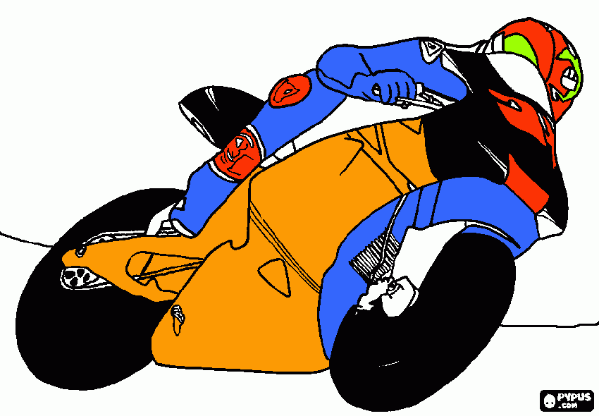 motogp bike coloring page