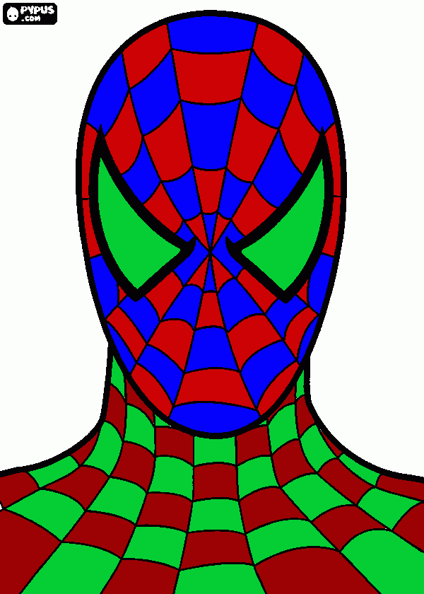 New Spidey coloring page