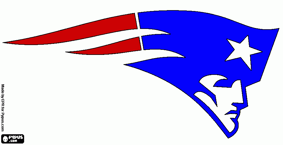 patriots logo coloring page