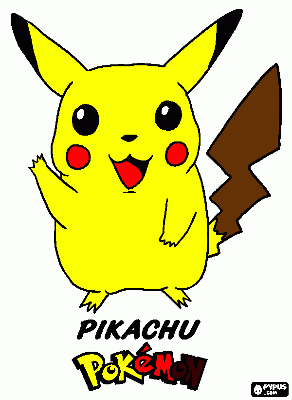 Pikachu :) coloring page