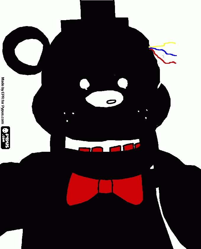 Shadow Freddy coloring page