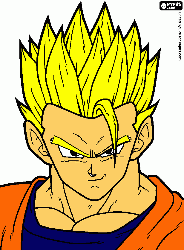 SON of Goku coloring page