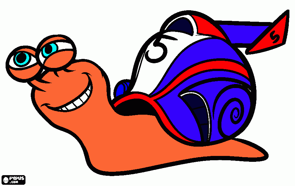 turbo coloring page