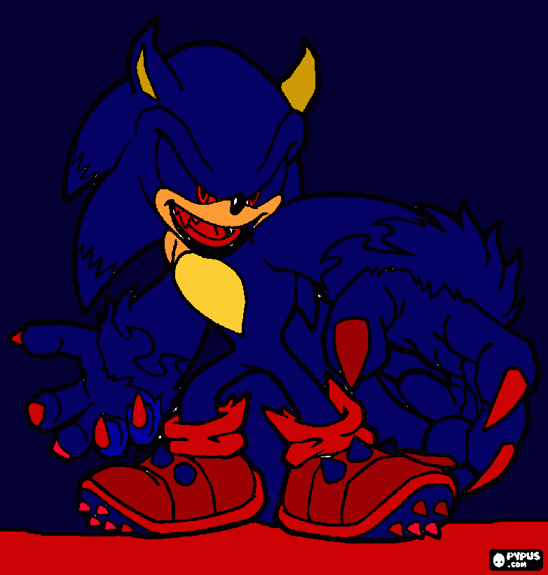 vamprie sonic coloring page