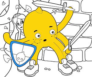 Adventures coloring pages