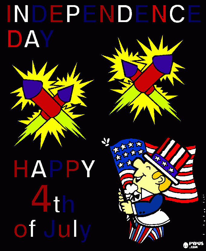 4th of  july coloring page