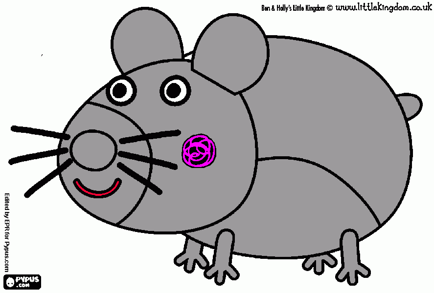a mouse coloring page