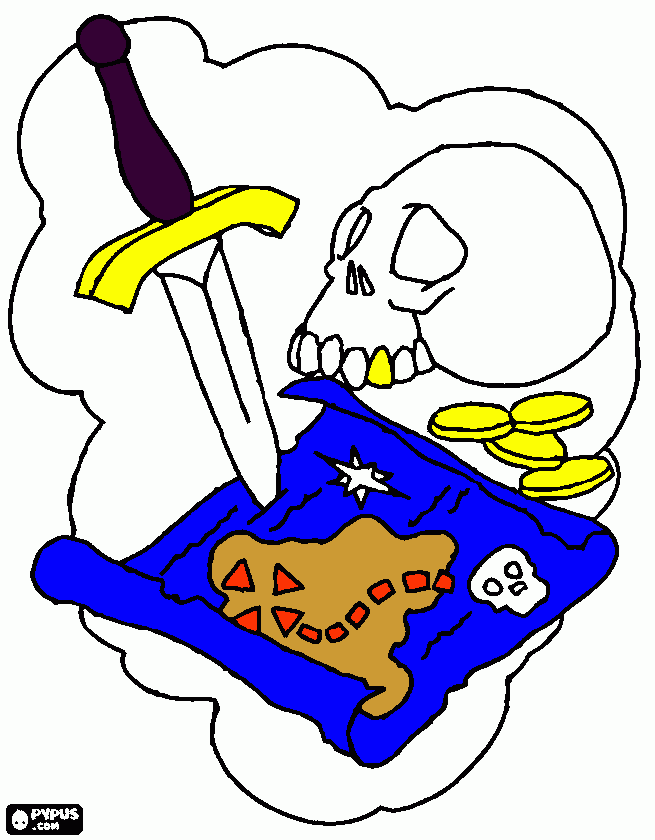 a pirate picture for Grayson coloring page