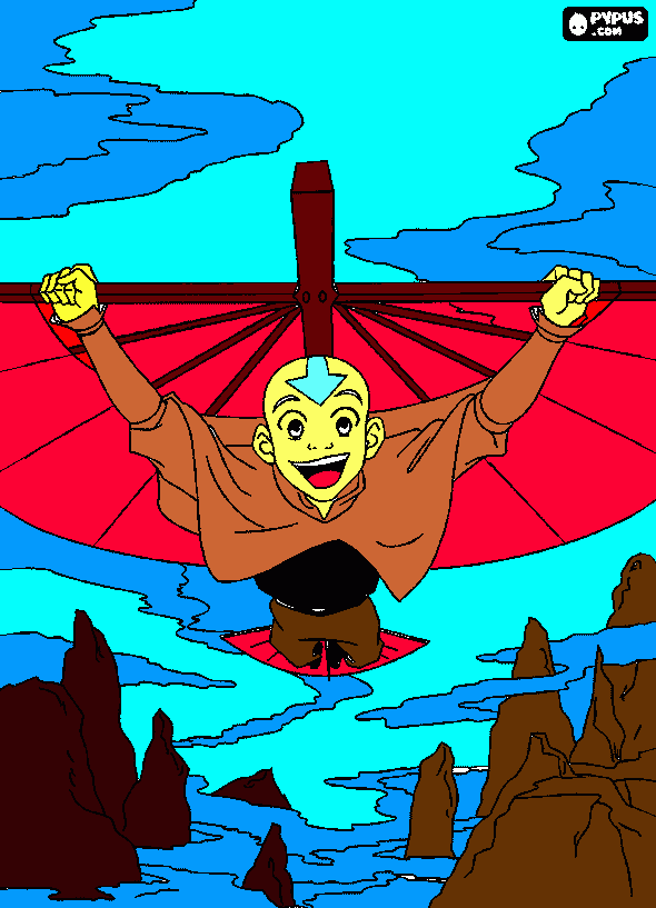 aang2 coloring page