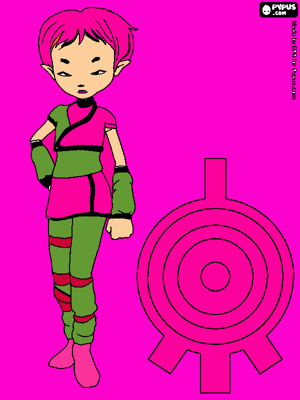 aelita coloring page