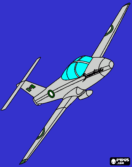 air plane coloring page