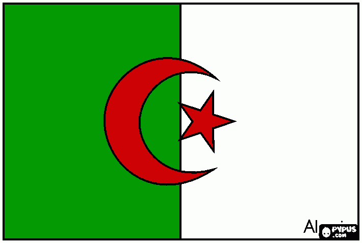 Algeria coloring page