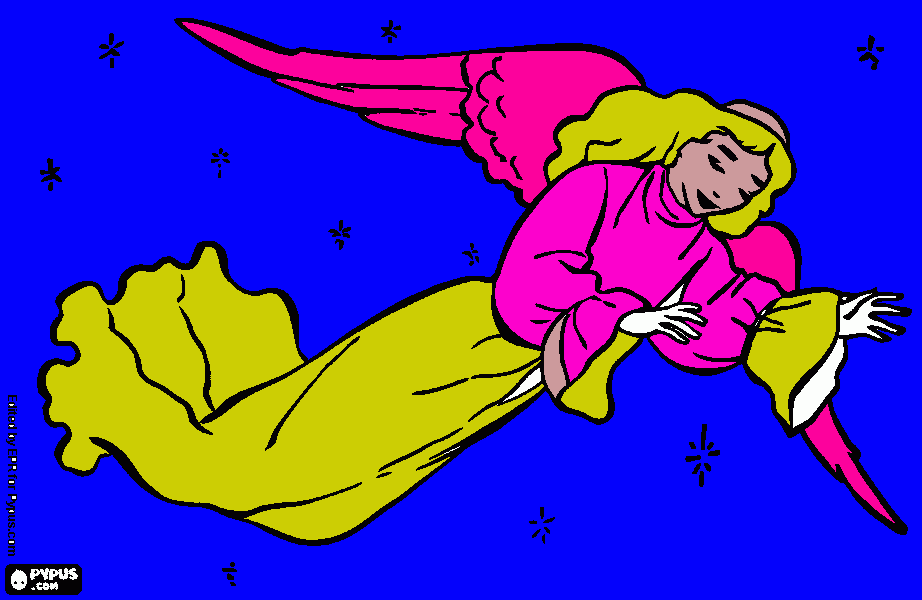 Angel from Olivia coloring page