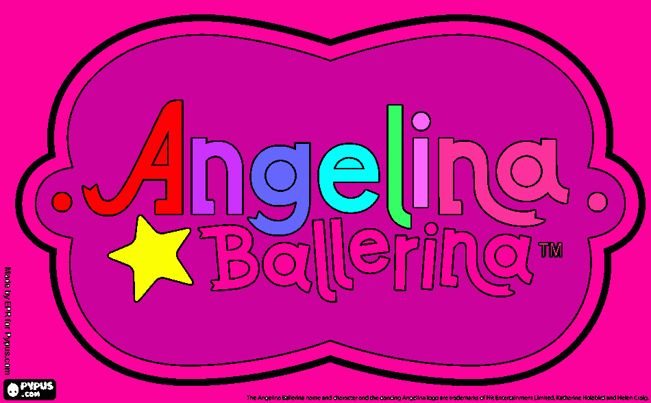 angliena balarena coloring page