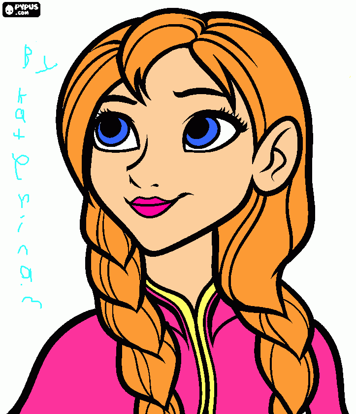 Anna Drawing by Katerina coloring page