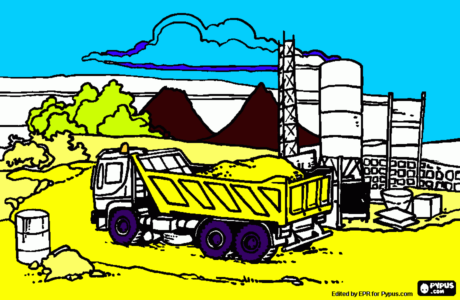 Another truck coloring page