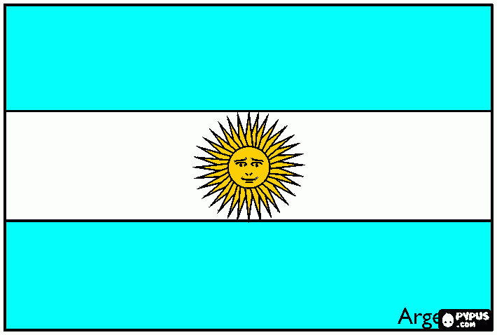 argentina flag coloring page