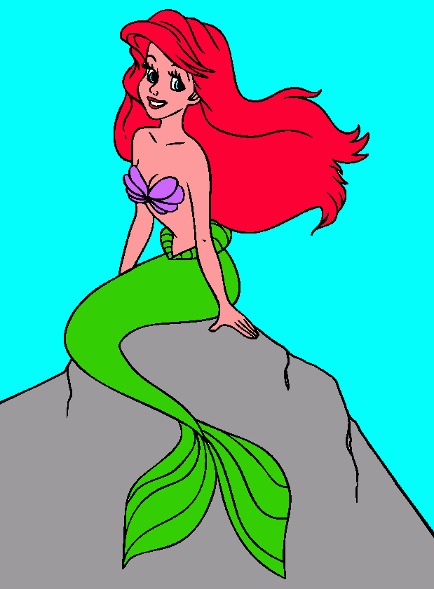 Ariel3 coloring page