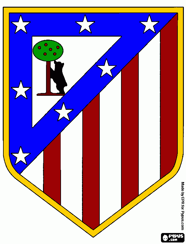 atleticko coloring page