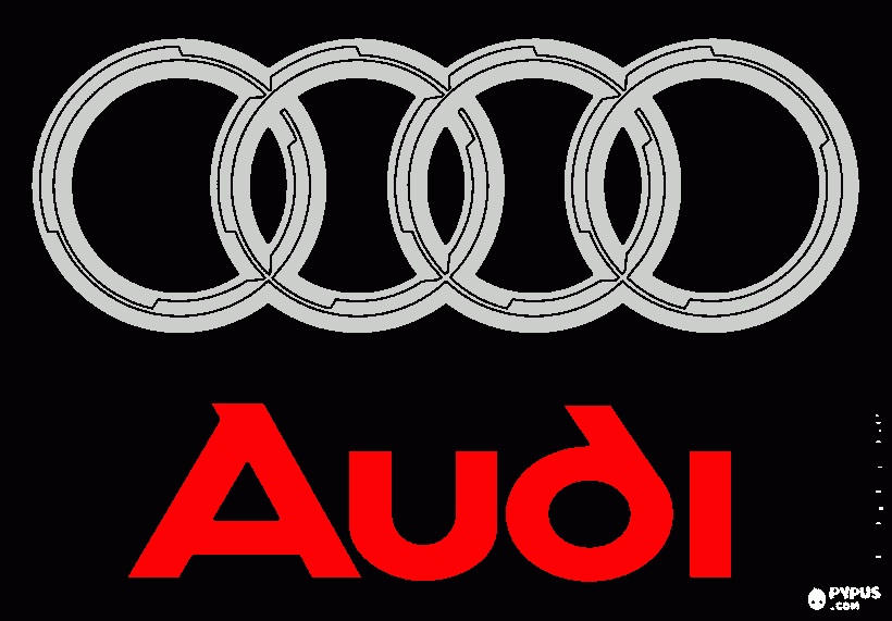 audi coloring page