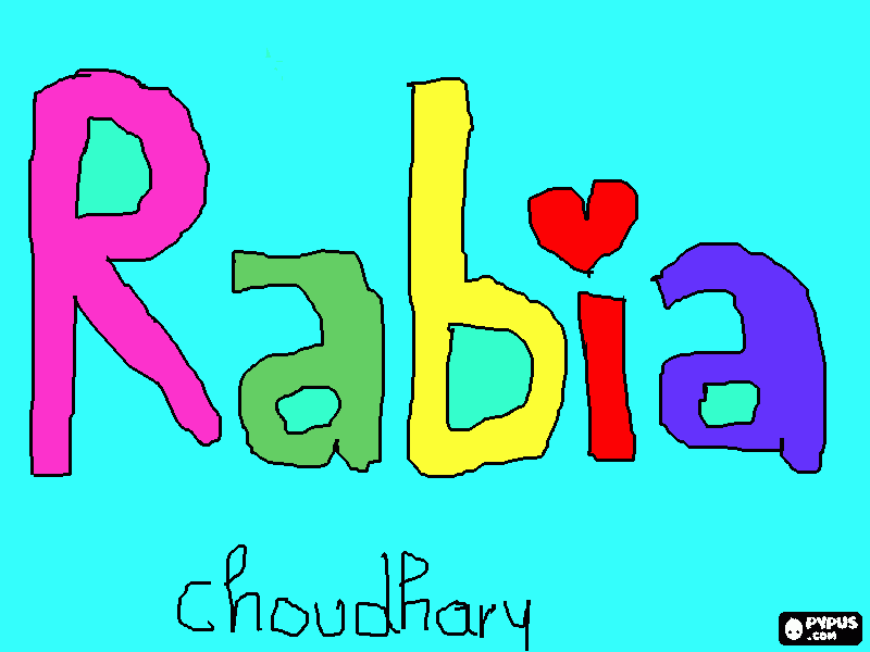 Auntie Rabia coloring page