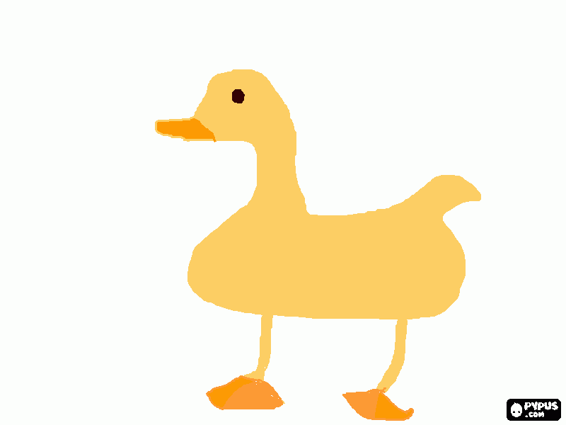 baby duck coloring page