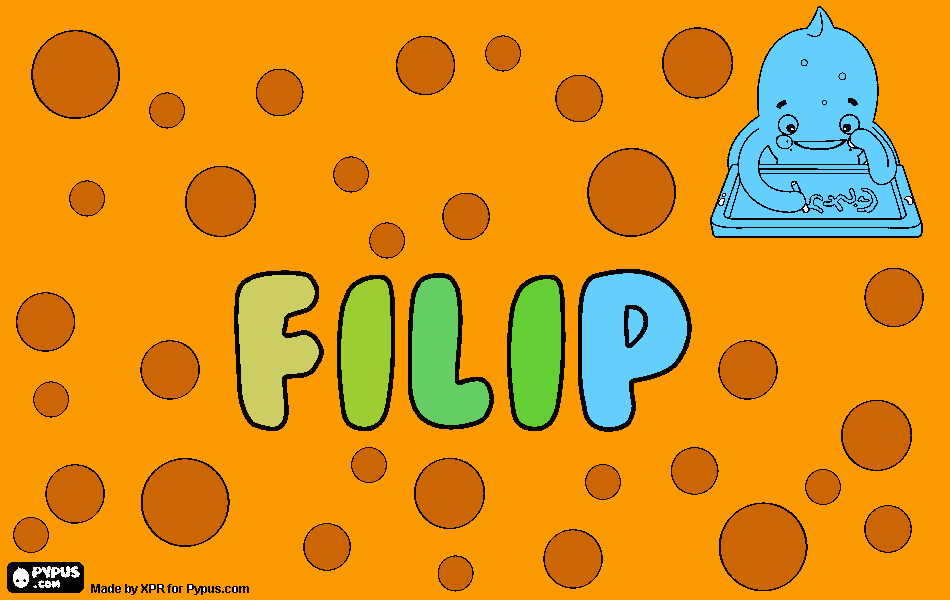 baby flip coloring page