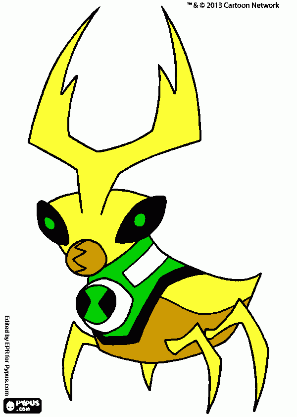 ball weevil, ben 10 omniverse coloring page