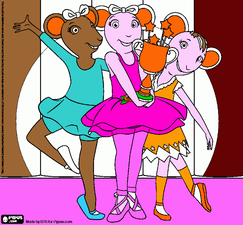 ballerina coloring page