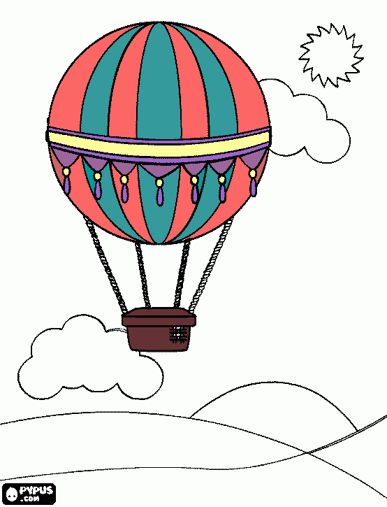 baloon coloring page