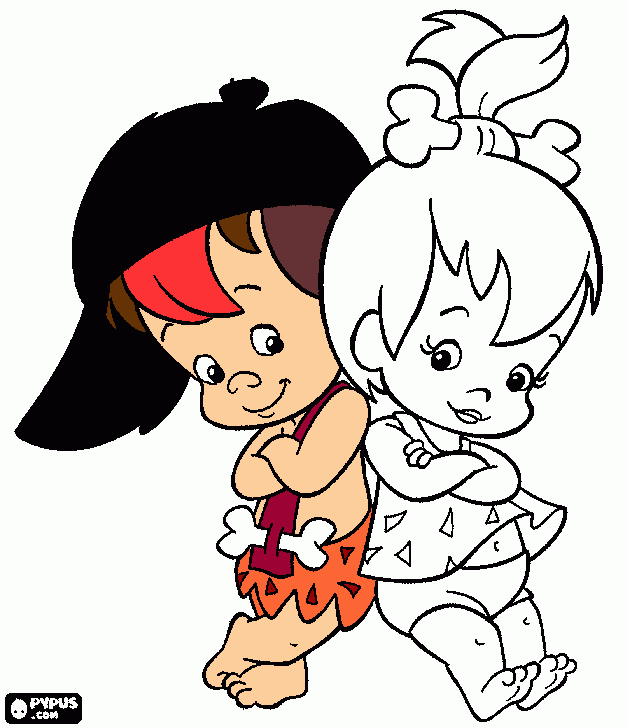 bambam coloring page