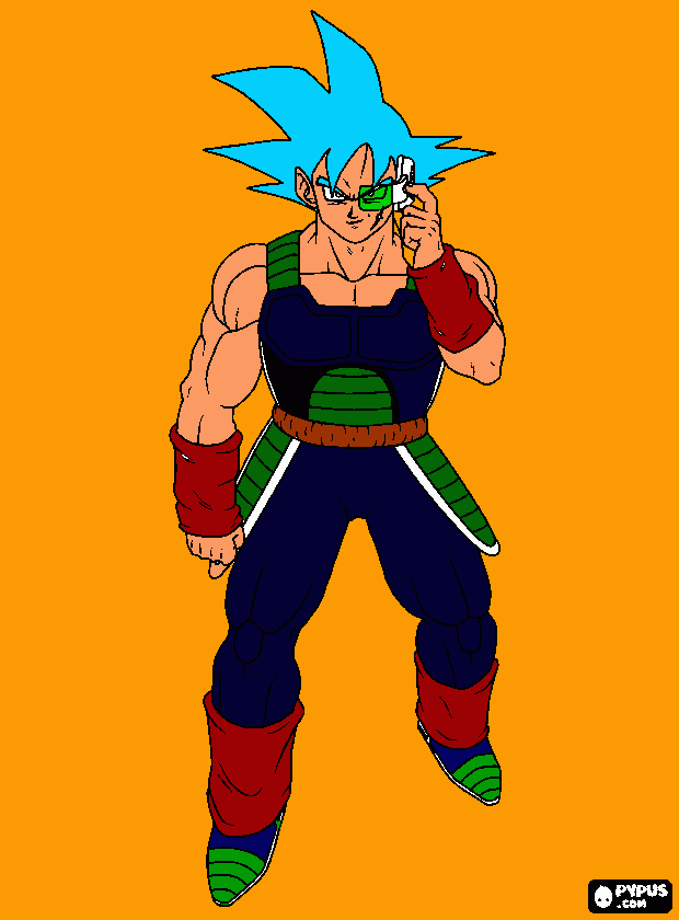 Bardock SSJGODSSJ coloring page