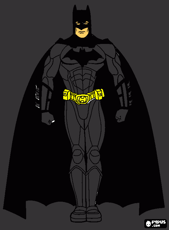 batman:the dark night rises coloring page