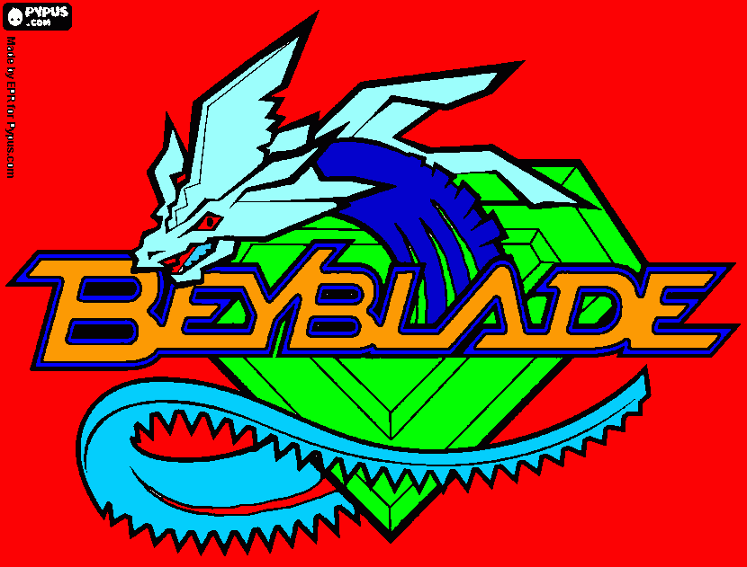 BayBlade logo coloring page