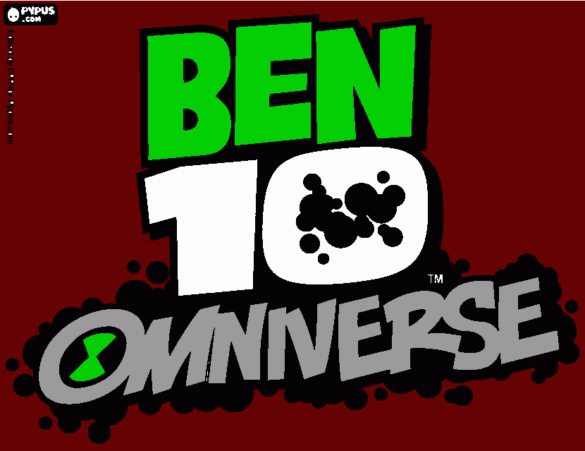 Ben 10 Omniverse Logo coloring page